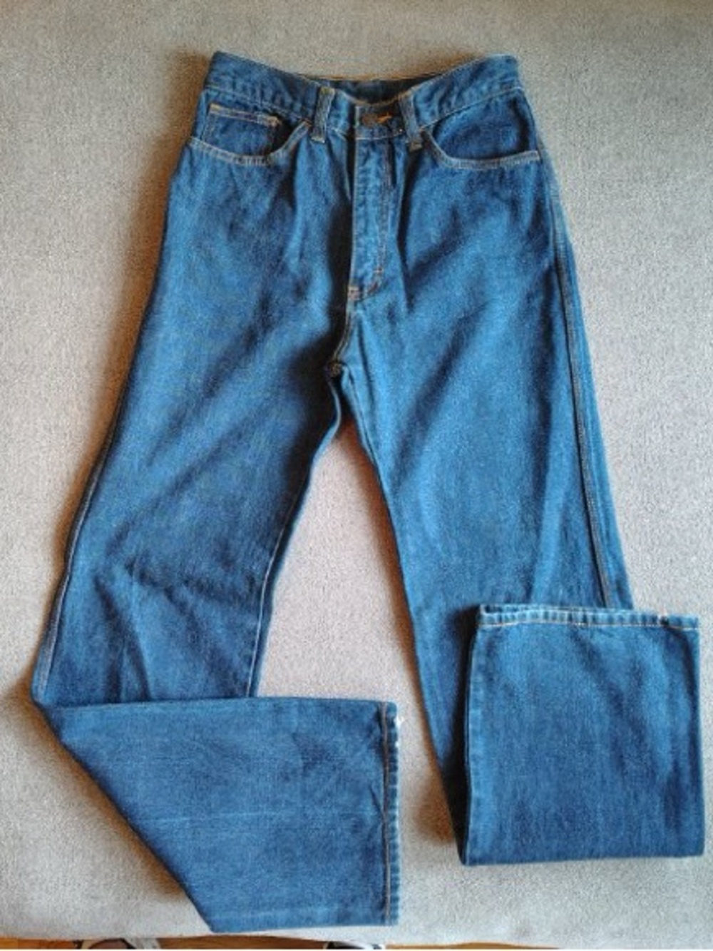 VTG 70s Male Brand Jeans Womens 28 High Waisted Wide Leg Singapore Fits 25x31